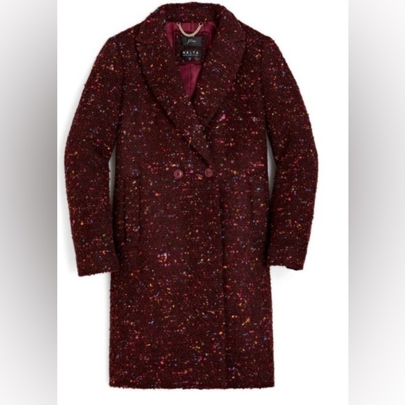 0 petite j. crew nalya Italian wool blend coat - Picture 1 of 5